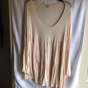 Cream Long Sleeve Dress or Tunic
